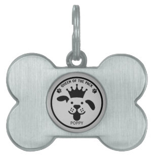 Placa Para Mascotas Reina Del Perro De Empaque
