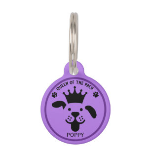 Placa Para Mascotas Reina Del Perro De Empaque