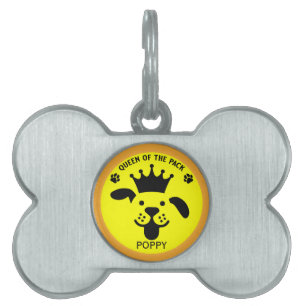 Placa Para Mascotas Reina Del Perro De Empaque