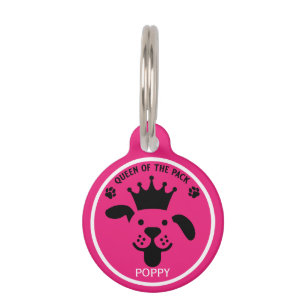 Placa Para Mascotas Reina Del Perro De Empaque