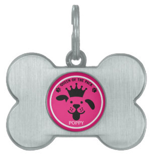Placa Para Mascotas Reina Del Perro De Empaque