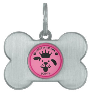 Placa Para Mascotas Reina Del Perro De Empaque