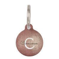 Relieve metalizado dorado rosa rosa Monograma metá