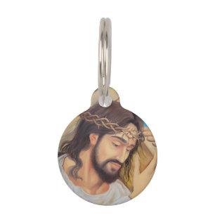 Placa Para Mascotas Religión cristiana Jesucristo