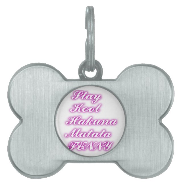 Placa Para Mascotas Reproducir Guay Hakuna Matata .png (Frente)