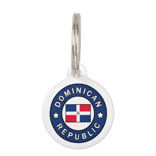 Placa Para Mascotas República Dominicana (Anverso)