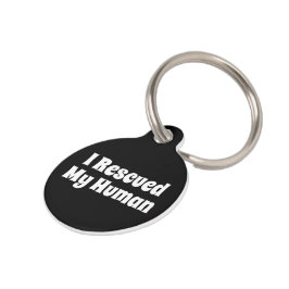 Placa Para Mascotas Rescaté a mi humano