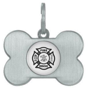Placa Para Mascotas Rescate del fuego