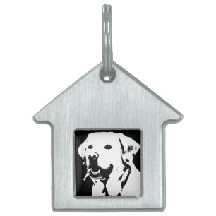 Placa Para Mascotas Retrato de perro personalizado foto nombre foto en