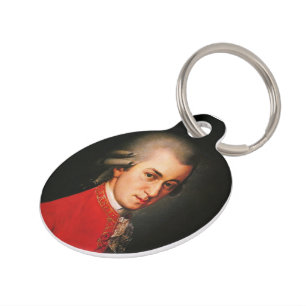 Placa Para Mascotas Retrato de Wolfgang Amadeus Mozart