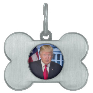 Placa Para Mascotas Retrato presidencial oficial de Donald Trump