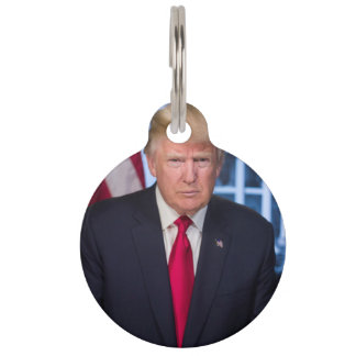 Placa Para Mascotas Retrato presidencial oficial de Donald Trump