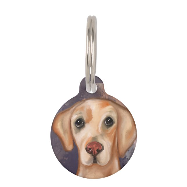 Placa Para Mascotas Retriever de Labrador    (Anverso)