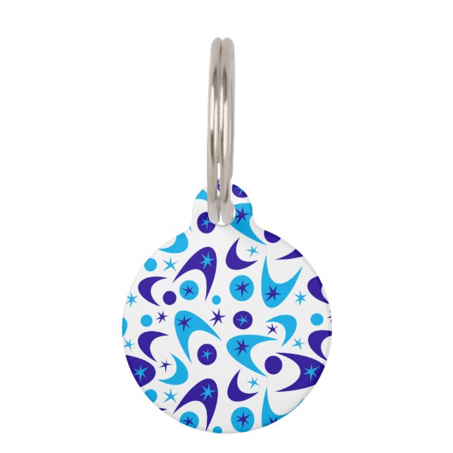 Placa Para Mascotas Retro Boomerangs (Anverso)