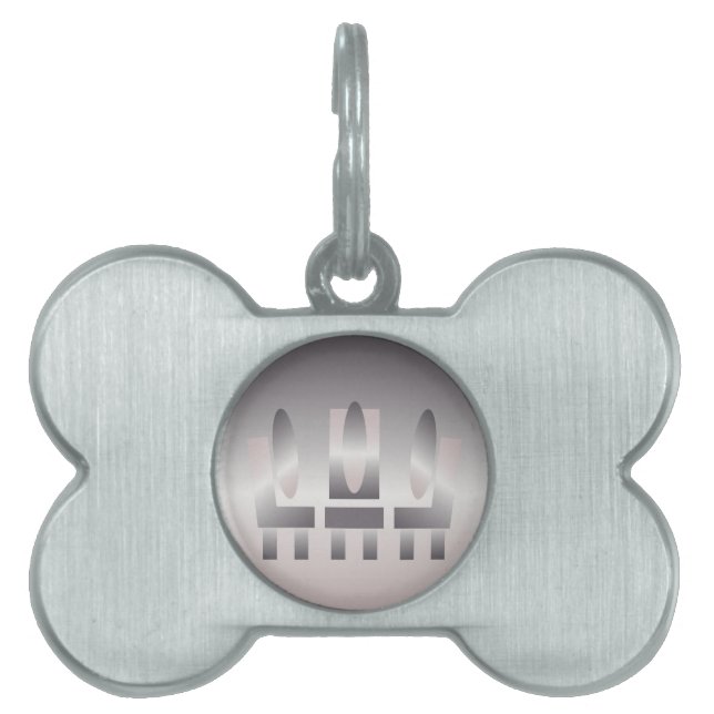 Placa Para Mascotas reunión de tonos de cuarzo (Frente)