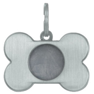 Placa Para Mascotas Revestimiento veneciano gris pizarra