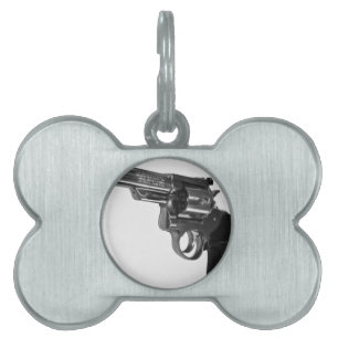 Placa Para Mascotas Revolver