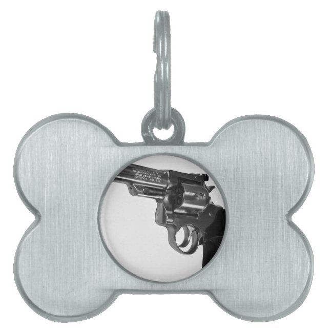 Placa Para Mascotas Revolver (Frente)