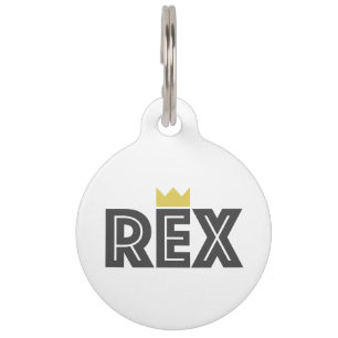 Placa Para Mascotas Rex