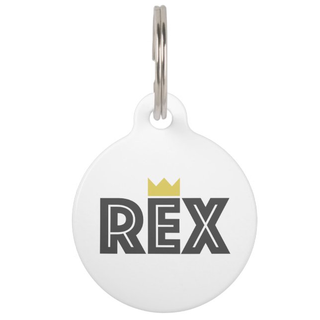 Placa Para Mascotas Rex (Anverso)
