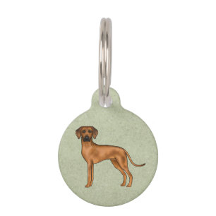 Placa Para Mascotas Rhodesian Ridgeback Perro de León Africano Raza Ve