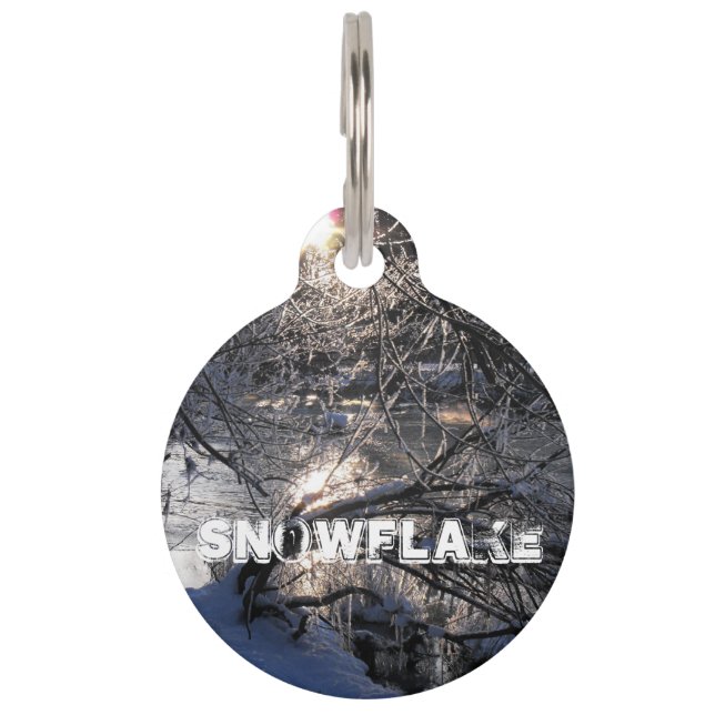 Placa Para Mascotas Río Frío Hafren (Anverso)