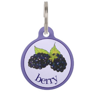 Placa Para Mascotas Ripe Summer Blackberries Blackberry Berry Berries