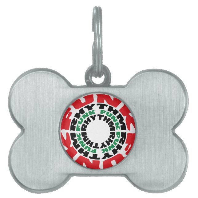 Placa Para Mascotas Ritmo Funk Funk Ritmo Funk (Frente)