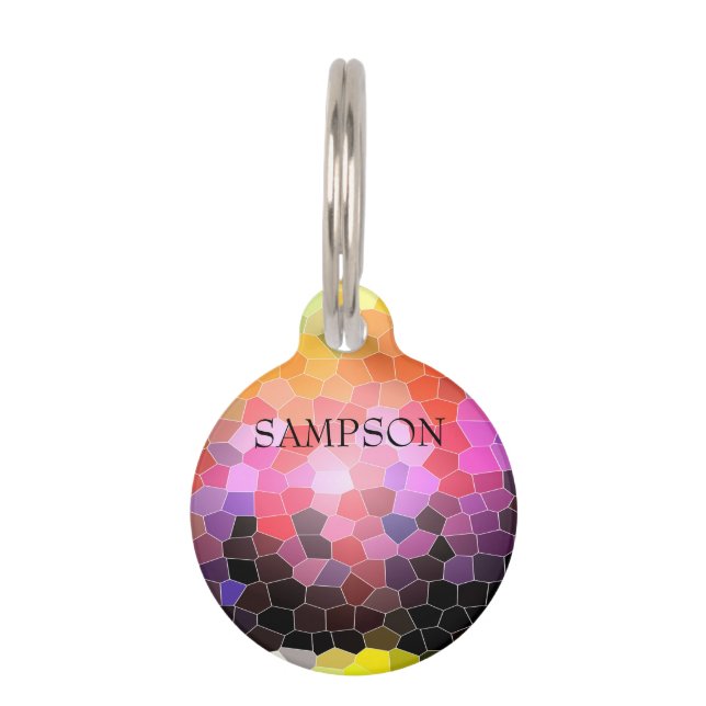 Placa Para Mascotas Rocas al sol (Anverso)