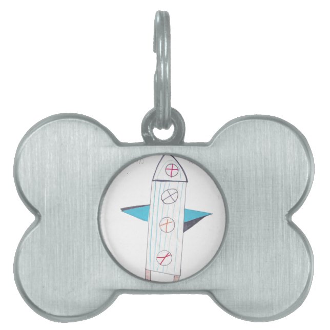 PLACA PARA MASCOTAS ROCKET (Frente)