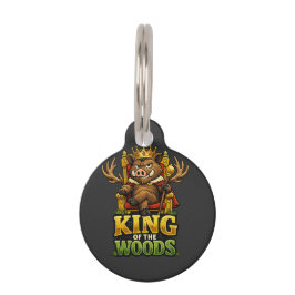 Placa Para Mascotas Roi de la Forêt