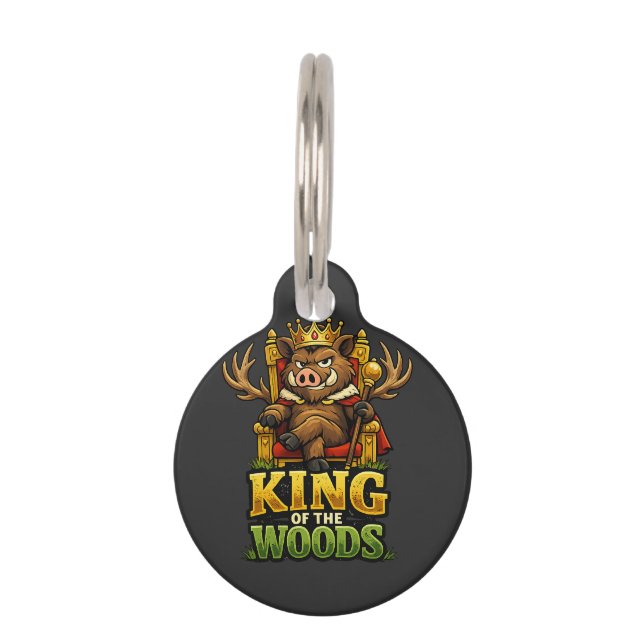 Placa Para Mascotas Roi de la Forêt (Anverso)