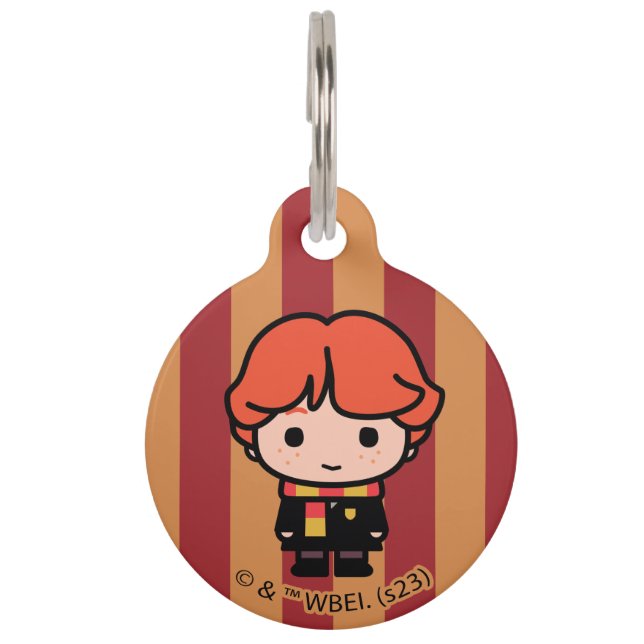 Placa Para Mascotas Ron Weasley Cartoon Character Art (Anverso)