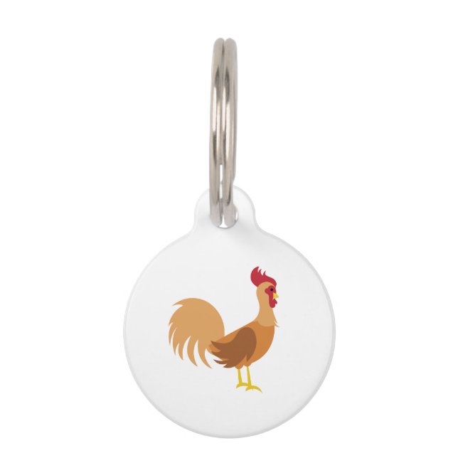 Placa Para Mascotas Rooster (Anverso)