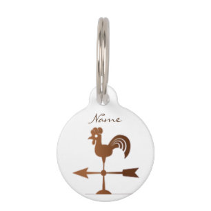 Placa Para Mascotas Rooster Weathervane Thunder_Cove