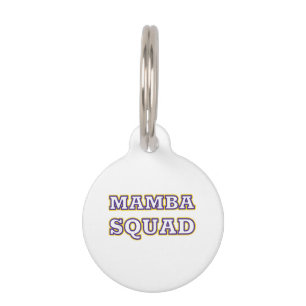Placa Para Mascotas Ropa divertida de Mamba Squad para amantes de las