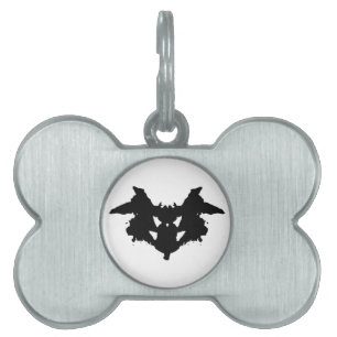 Placa Para Mascotas Rorschach Inkblot