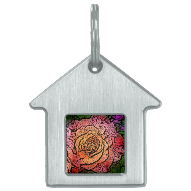 Placa Para Mascotas Rosa_2015_0506 (Frente)