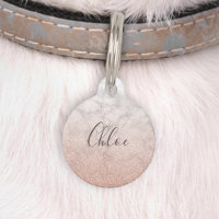 Rosa de moda Purpurina de oro Marble Ombre