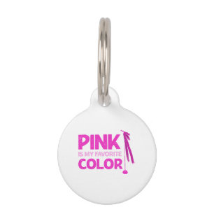 Placa Para Mascotas Rosa Es Mi Color Favorito