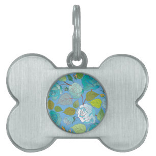 Placa Para Mascotas Rosas 23