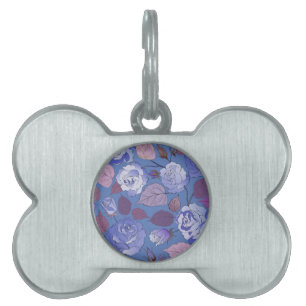Placa Para Mascotas Rosas 32