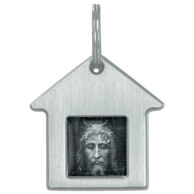 Placa Para Mascotas Rostro de Jesús  (Frente)