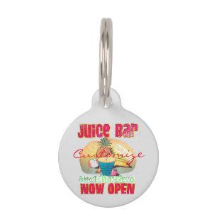 Placa Para Mascotas Rótulo de barra de jugo Thunder_Cove