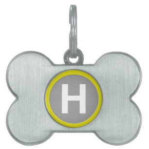 Placa Para Mascotas Rótulo Helipad