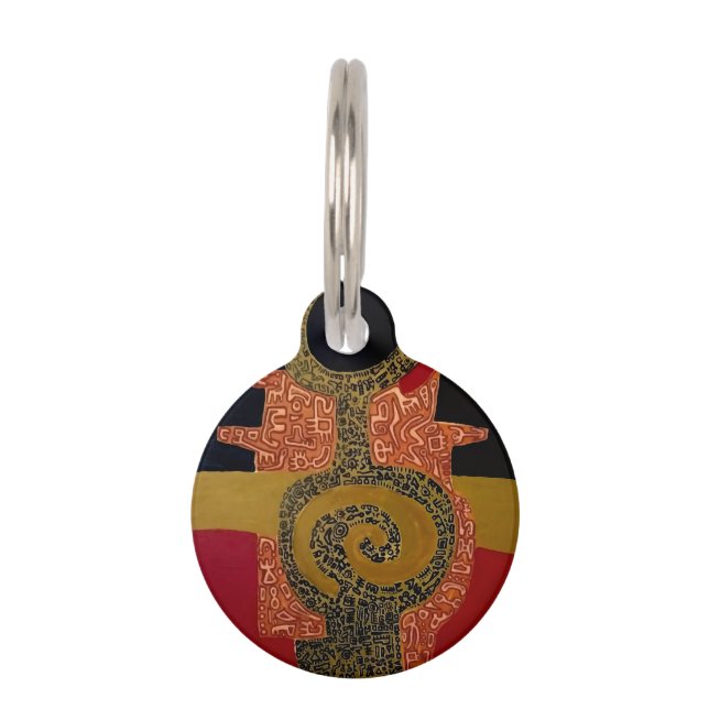 Placa Para Mascotas Round Pet Tag (Anverso)