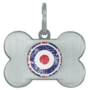 Placa Para Mascotas Roundel Target Mods UK Unión Jack