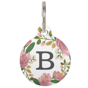 Placa Para Mascotas Rubor Bouquet