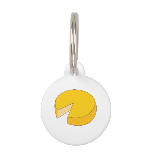 Placa Para Mascotas Rueda de queso