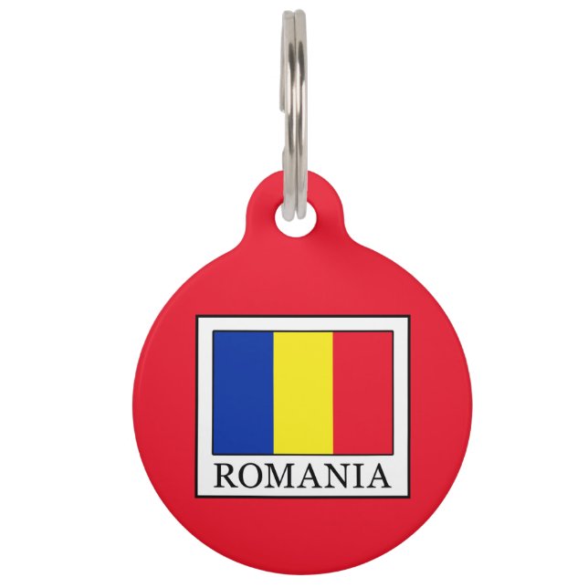 Placa Para Mascotas Rumania (Anverso)